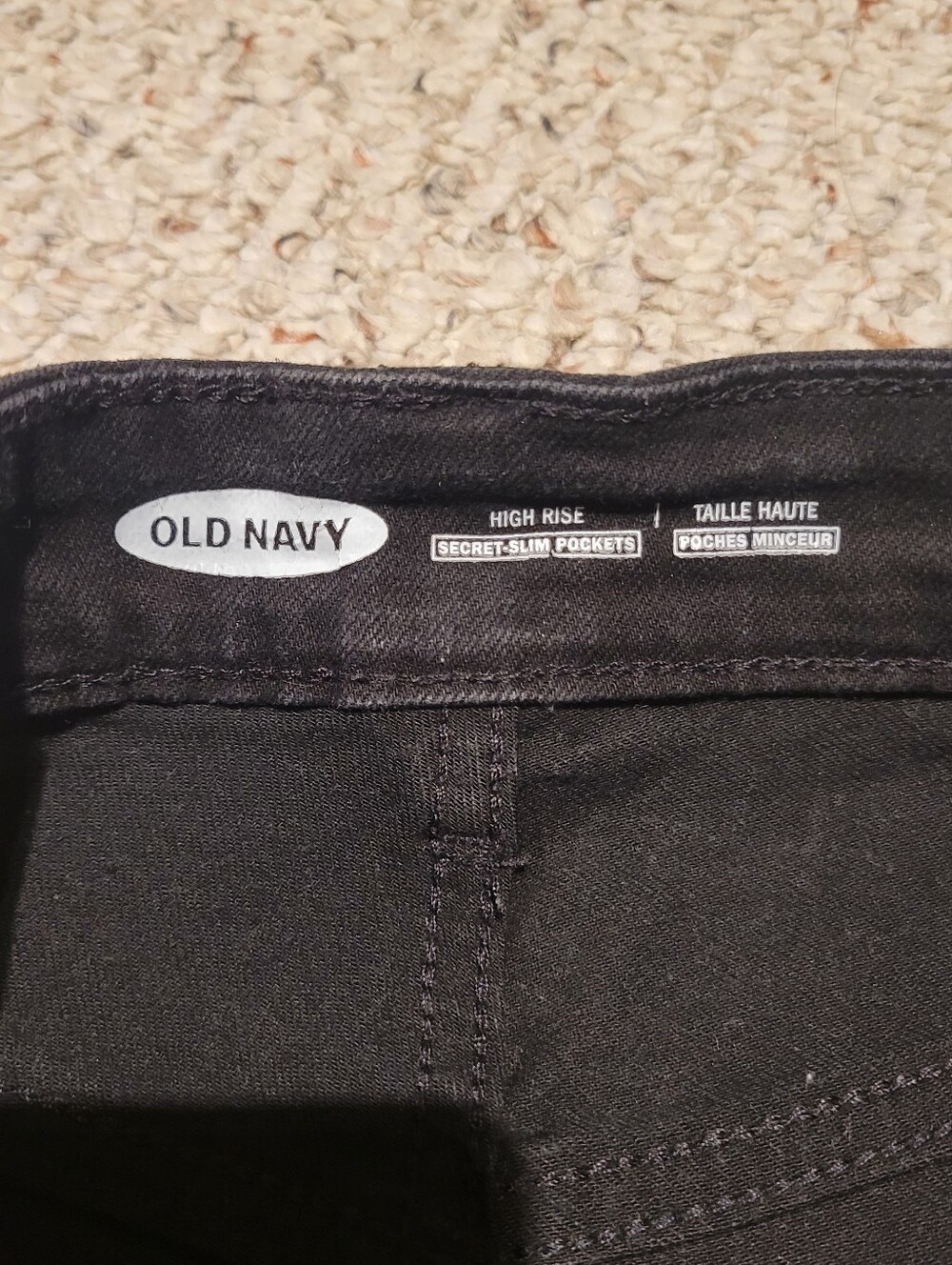 Old Navy Black Frayed High-Rise Shorts & Blue Cuffed Denim Shorts - Picture 6 of 8